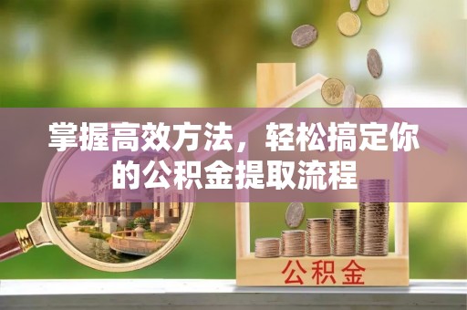 鄢陵掌握高效方法，轻松搞定你的公积金提取流程